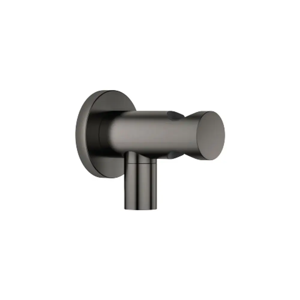 DORNBRACHT Wandanschlussbogen mit integriertem Brausehalter SERIENSPEZIFISCH 28490660 Dark Platinum gebürstet, 28490660-99 Galeriebild 1